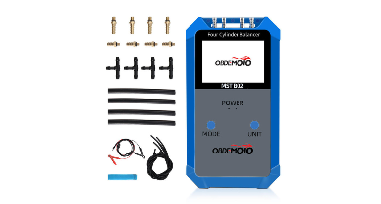 4 Cylinder Balancer Vacuum Instrument OBEMEOTO B02 For Motorcycle Negative Pressure Consist Adjust Meter Gauge