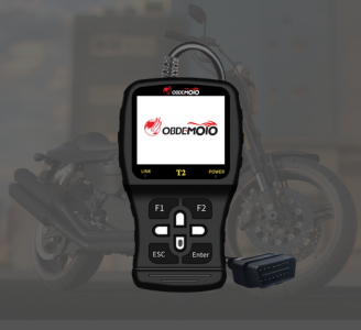 OBDEMOTO Motorcycle Diagnostic Instrument DTC Read & Clear T2 OBD II (Euro V/IV Protocol) 5 in 1 Code Reader